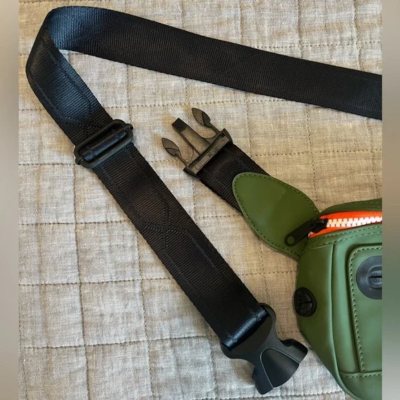 Hunter Green and Orange Crossbody Bag - 20th Anniversary Collection - Picture 3 of 8